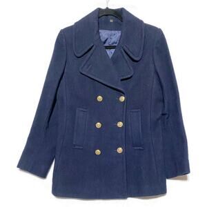 PBD International Junior Girls Winter Pea Coat Navy Blue Size 13/14 New With Tag